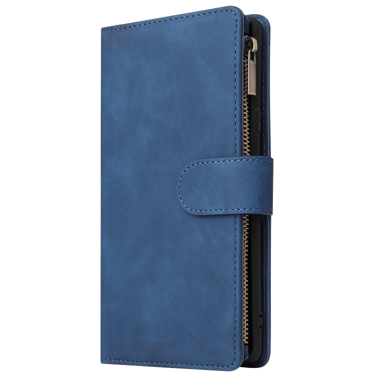 For Galaxy Note 9 Multifunctional Retro Frosted Horizontal Flip Leather Case with Card Slot & Holder & Zipper Wallet & Photo Frame & Lanyard