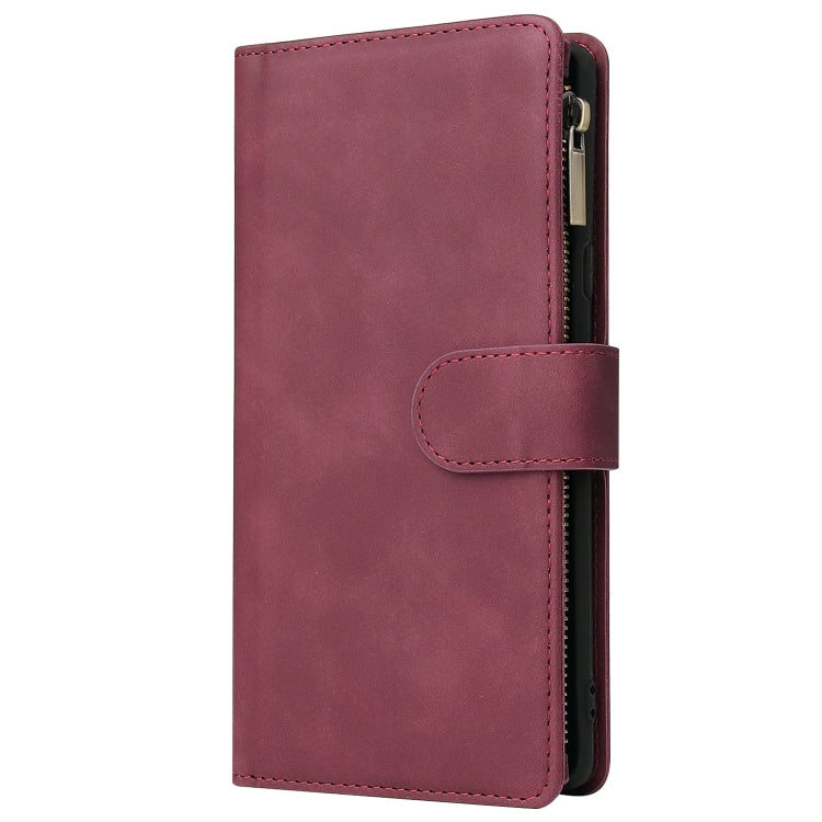 For Galaxy Note 9 Multifunctional Retro Frosted Horizontal Flip Leather Case with Card Slot & Holder & Zipper Wallet & Photo Frame & Lanyard