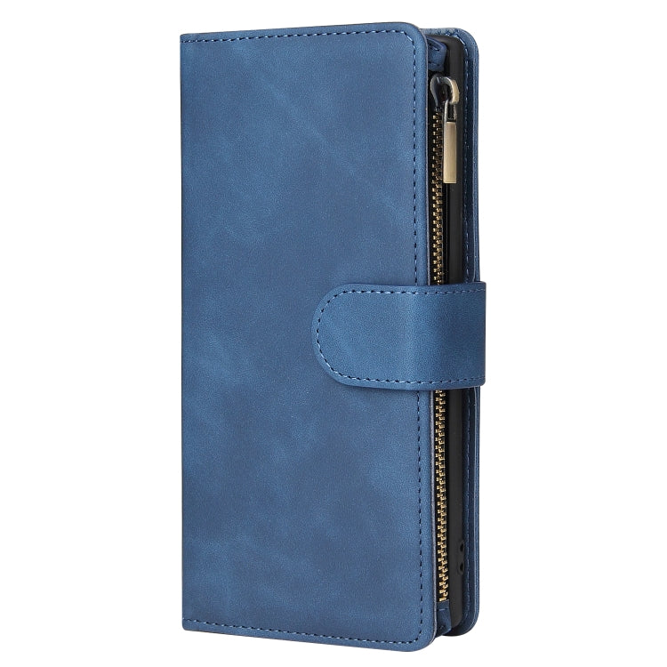 For Galaxy Note 10 Multifunctional Retro Frosted Horizontal Flip Leather Case with Card Slot & Holder & Zipper Wallet & Photo Frame & Lanyard