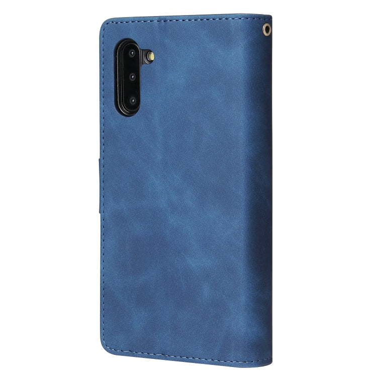 For Galaxy Note 10 Multifunctional Retro Frosted Horizontal Flip Leather Case with Card Slot & Holder & Zipper Wallet & Photo Frame & Lanyard