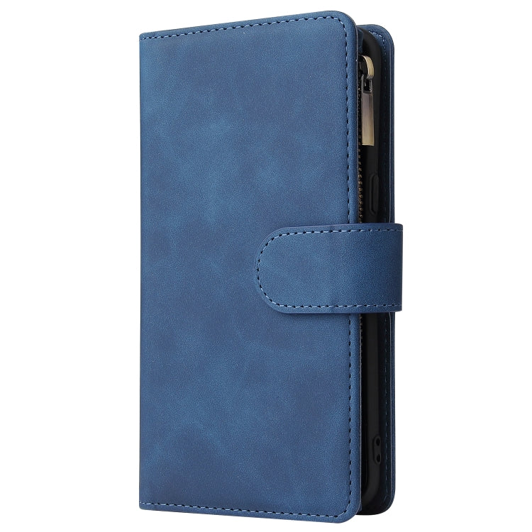 For Galaxy S8+ Multifunctional Retro Frosted Horizontal Flip Leather Case with Card Slot & Holder & Zipper Wallet & Photo Frame & Lanyard
