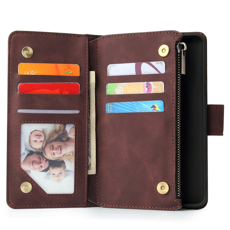 For Galaxy S9 Multifunctional Retro Frosted Horizontal Flip Leather Case with Card Slot & Holder & Zipper Wallet & Photo Frame & Lanyard