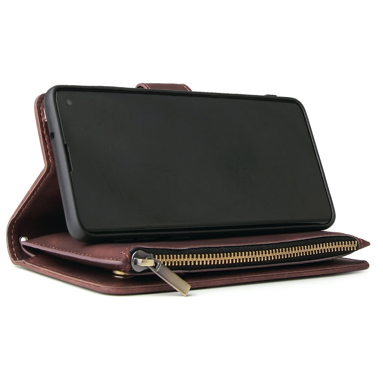 For Galaxy S10 Multifunctional Retro Frosted Horizontal Flip Leather Case with Card Slot & Holder & Zipper Wallet & Photo Frame & Lanyard
