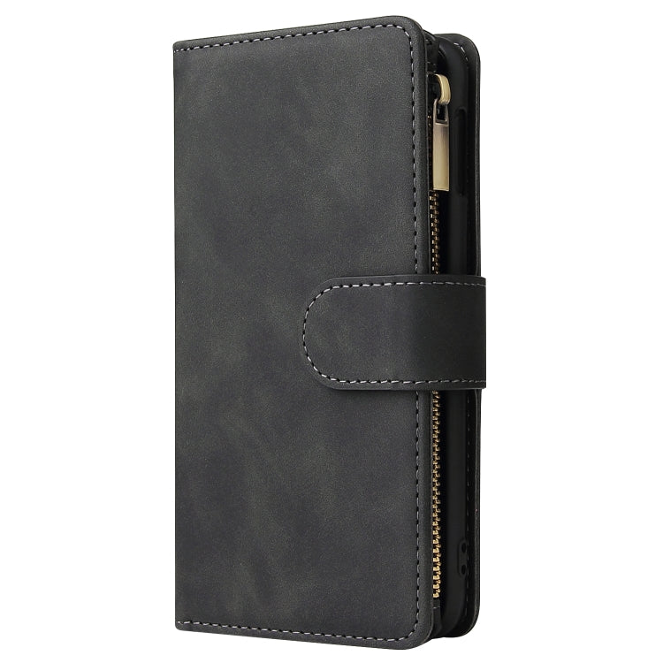 For Galaxy S10e Multifunctional Retro Frosted Horizontal Flip Leather Case with Card Slot & Holder & Zipper Wallet & Photo Frame & Lanyard