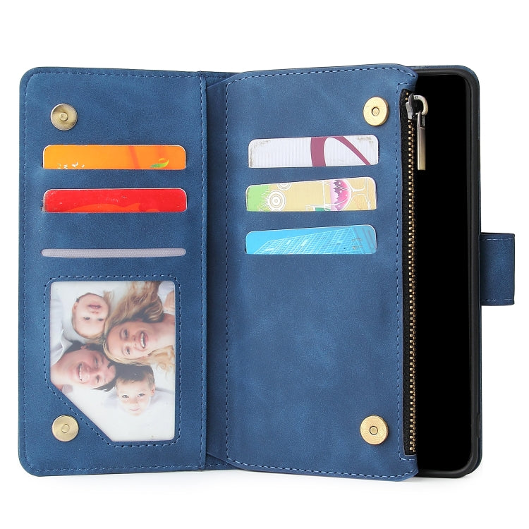 For Galaxy S10+ Multifunctional Retro Frosted Horizontal Flip Leather Case with Card Slot & Holder & Zipper Wallet & Photo Frame & Lanyard