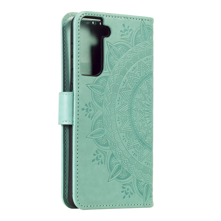 For Samsung Galaxy S21 5G Totem Flower Embossed Horizontal Flip TPU + PU Leather Case with Holder & Card Slots & Wallet