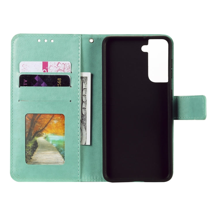 For Samsung Galaxy S21 5G Totem Flower Embossed Horizontal Flip TPU + PU Leather Case with Holder & Card Slots & Wallet