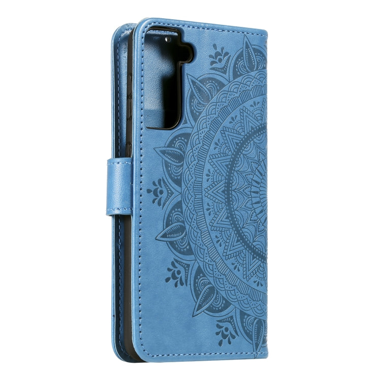 For Samsung Galaxy S21 5G Totem Flower Embossed Horizontal Flip TPU + PU Leather Case with Holder & Card Slots & Wallet