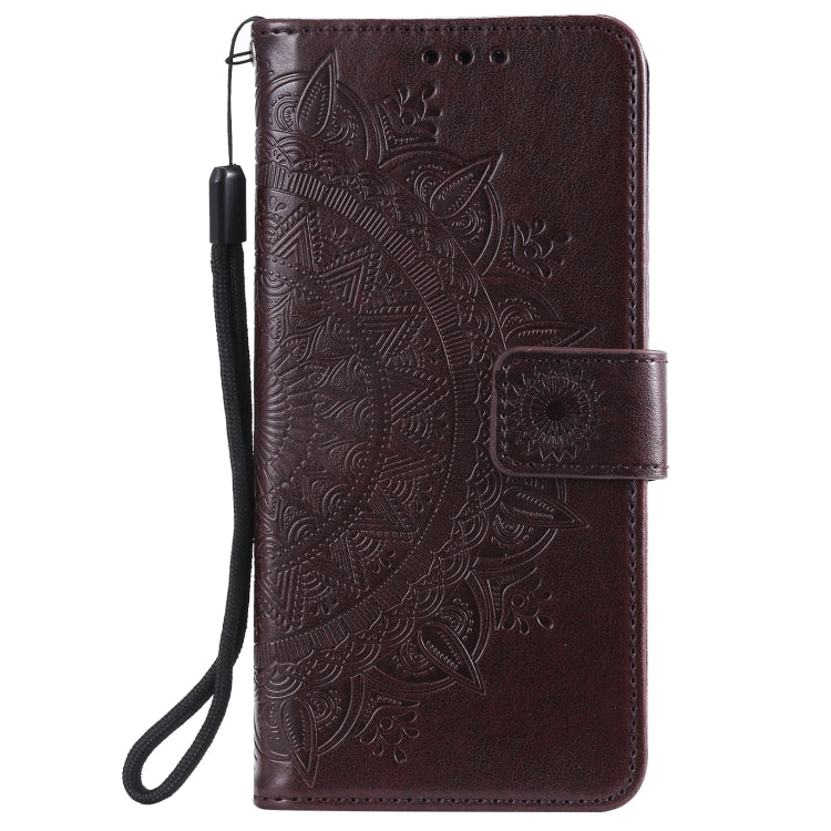 For Samsung Galaxy S21 5G Totem Flower Embossed Horizontal Flip TPU + PU Leather Case with Holder & Card Slots & Wallet