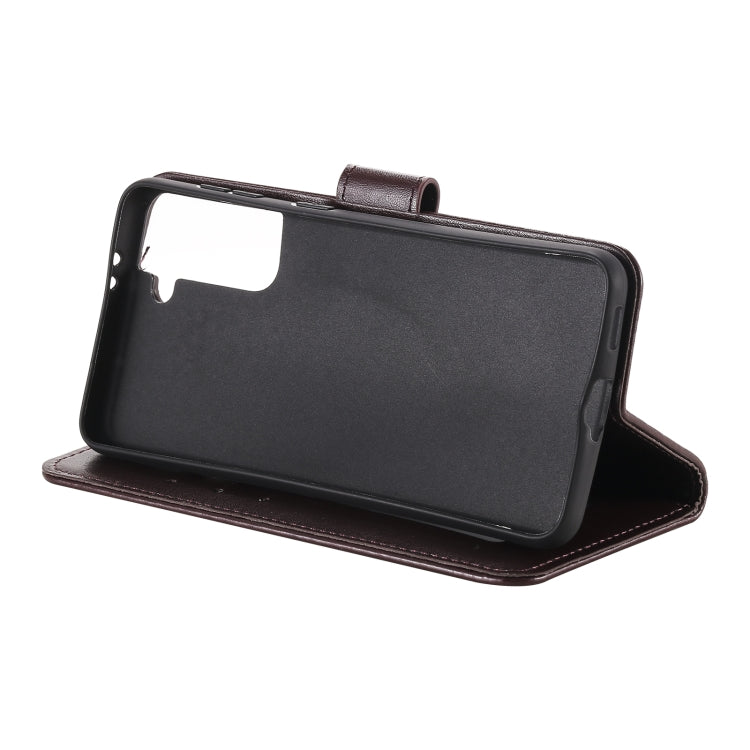 For Samsung Galaxy S21 5G Totem Flower Embossed Horizontal Flip TPU + PU Leather Case with Holder & Card Slots & Wallet