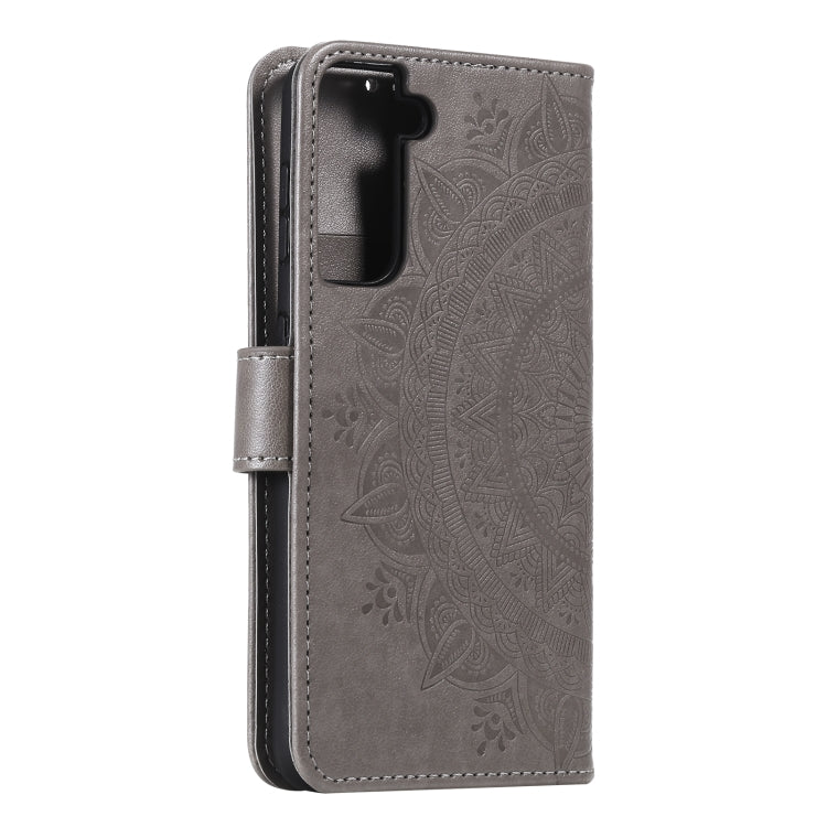 For Samsung Galaxy S21 5G Totem Flower Embossed Horizontal Flip TPU + PU Leather Case with Holder & Card Slots & Wallet