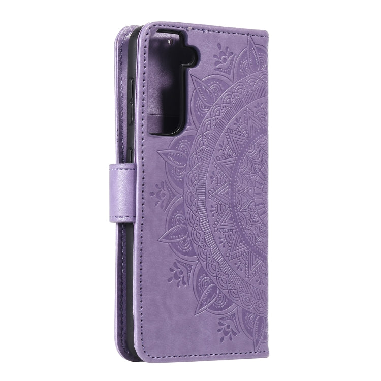 For Samsung Galaxy S21 5G Totem Flower Embossed Horizontal Flip TPU + PU Leather Case with Holder & Card Slots & Wallet