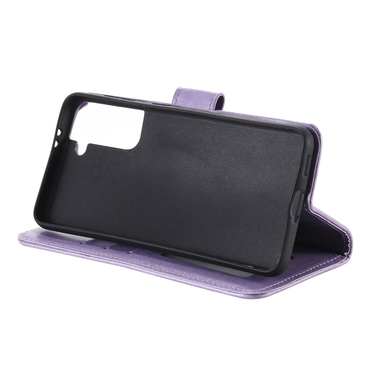 For Samsung Galaxy S21 5G Totem Flower Embossed Horizontal Flip TPU + PU Leather Case with Holder & Card Slots & Wallet