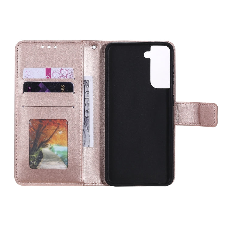 For Samsung Galaxy S21 5G Totem Flower Embossed Horizontal Flip TPU + PU Leather Case with Holder & Card Slots & Wallet