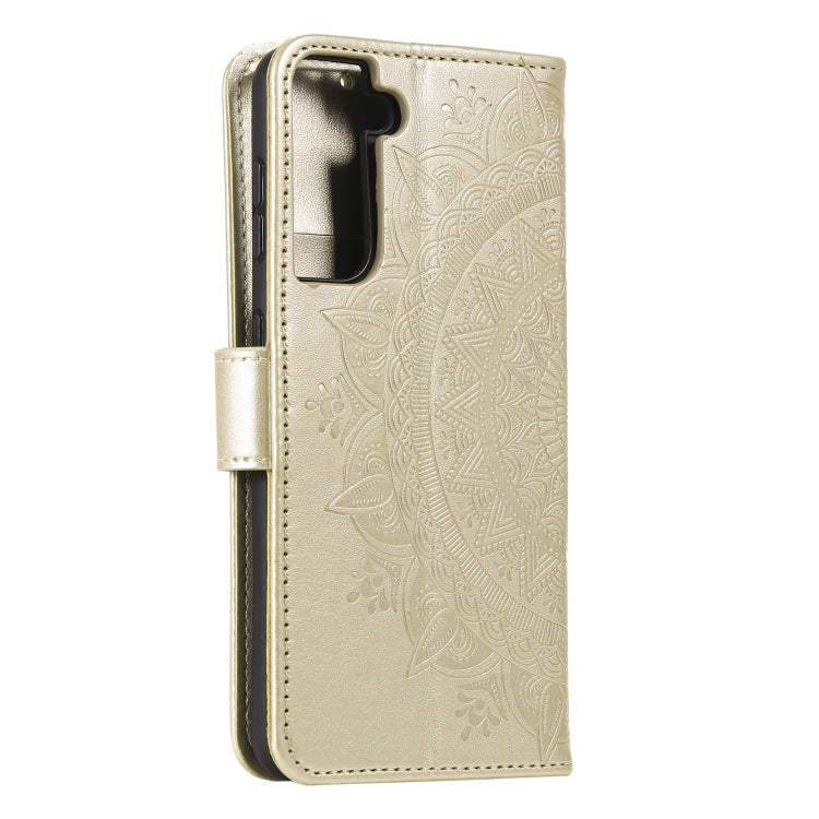 For Samsung Galaxy S21 5G Totem Flower Embossed Horizontal Flip TPU + PU Leather Case with Holder & Card Slots & Wallet