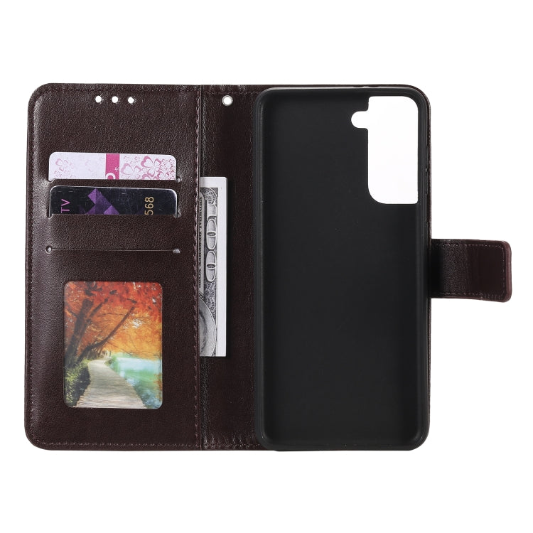 For Samsung Galaxy S21+ 5G Totem Flower Embossed Horizontal Flip TPU + PU Leather Case with Holder & Card Slots & Wallet
