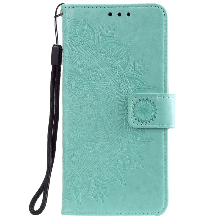 For Samsung Galaxy S21 Ultra 5G Totem Flower Embossed Horizontal Flip TPU + PU Leather Case with Holder & Card Slots & Wallet