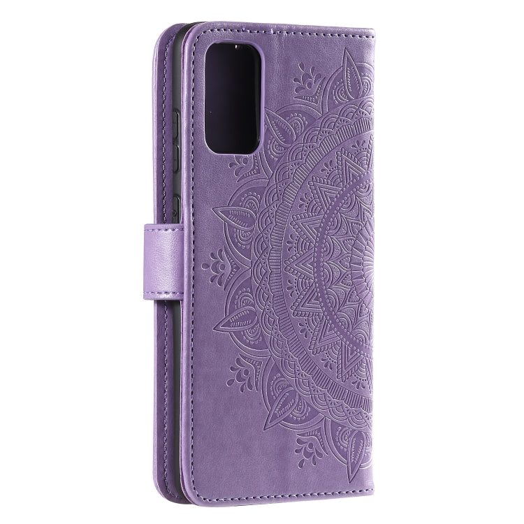 For Samsung Galaxy Note20 Totem Flower Embossed Horizontal Flip TPU + PU Leather Case with Holder & Card Slots & Wallet