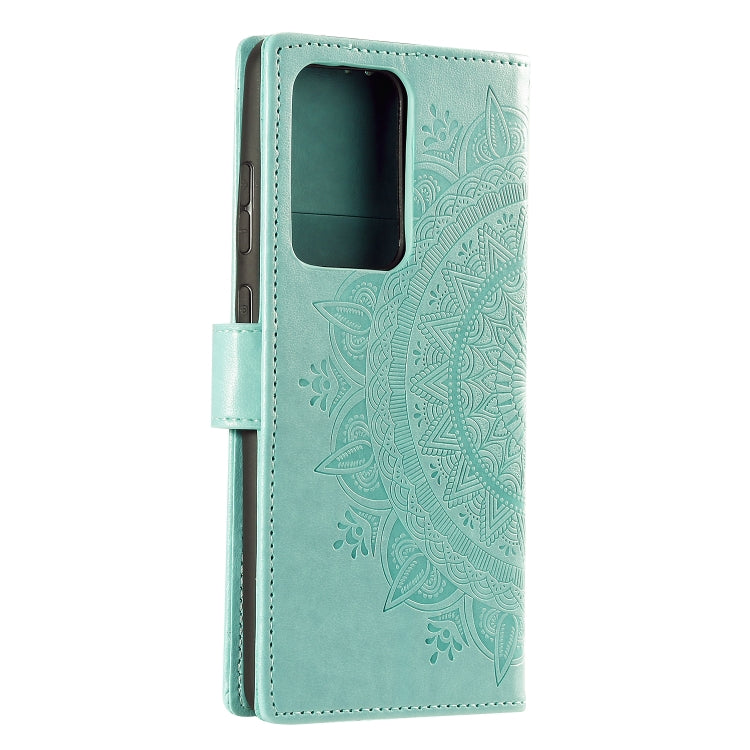 For Samsung Galaxy Note20 Ultra Totem Flower Embossed Horizontal Flip TPU + PU Leather Case with Holder & Card Slots & Wallet