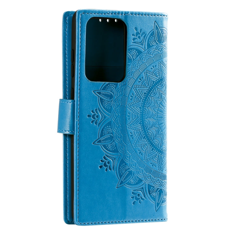 For Samsung Galaxy Note20 Ultra Totem Flower Embossed Horizontal Flip TPU + PU Leather Case with Holder & Card Slots & Wallet