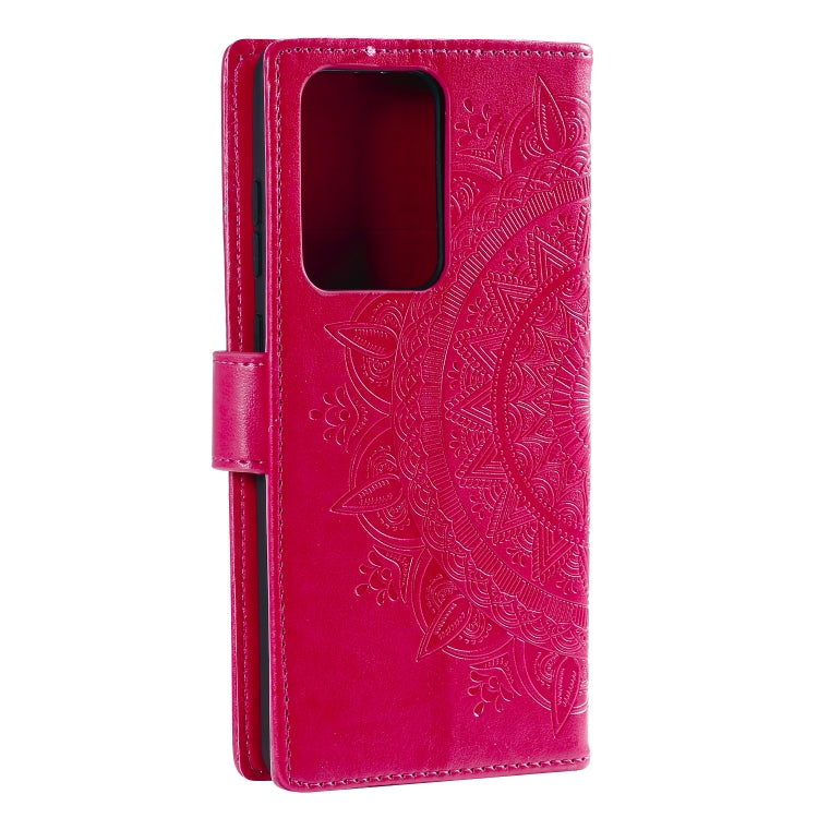 For Samsung Galaxy Note20 Ultra Totem Flower Embossed Horizontal Flip TPU + PU Leather Case with Holder & Card Slots & Wallet