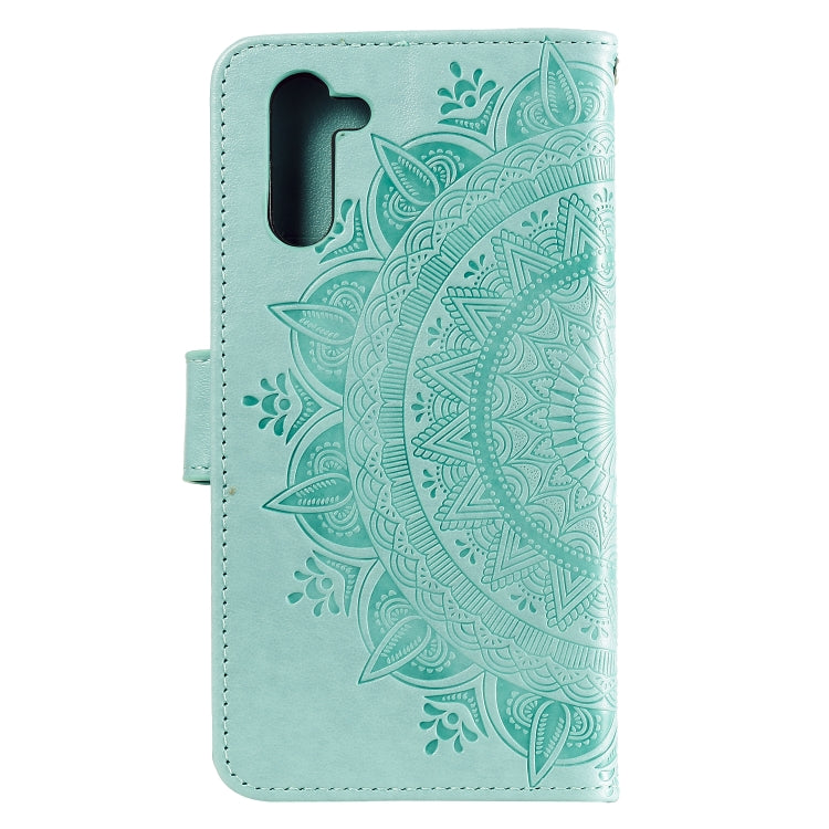 For Samsung Galaxy Note10 Totem Flower Embossed Horizontal Flip TPU + PU Leather Case with Holder & Card Slots & Wallet