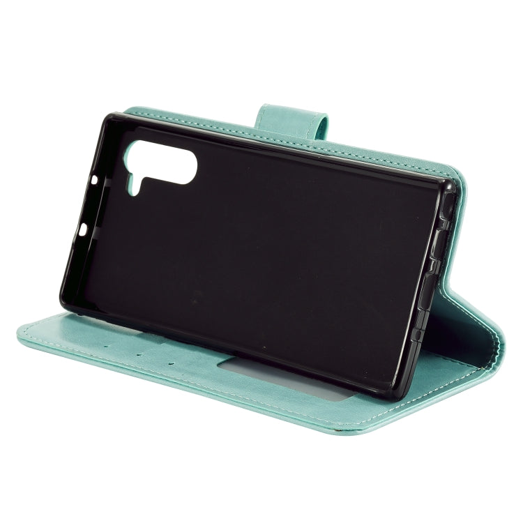 For Samsung Galaxy Note10 Totem Flower Embossed Horizontal Flip TPU + PU Leather Case with Holder & Card Slots & Wallet