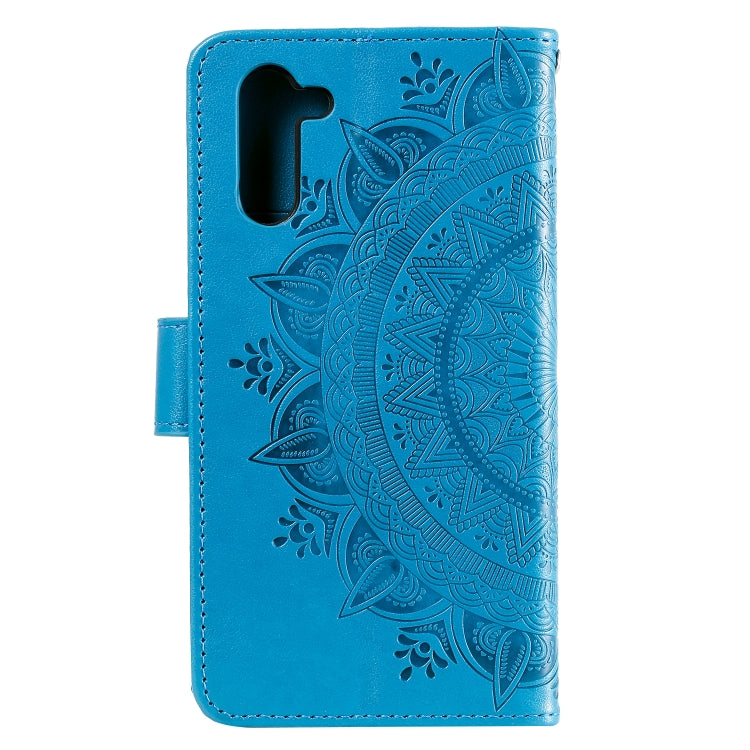 For Samsung Galaxy Note10 Totem Flower Embossed Horizontal Flip TPU + PU Leather Case with Holder & Card Slots & Wallet