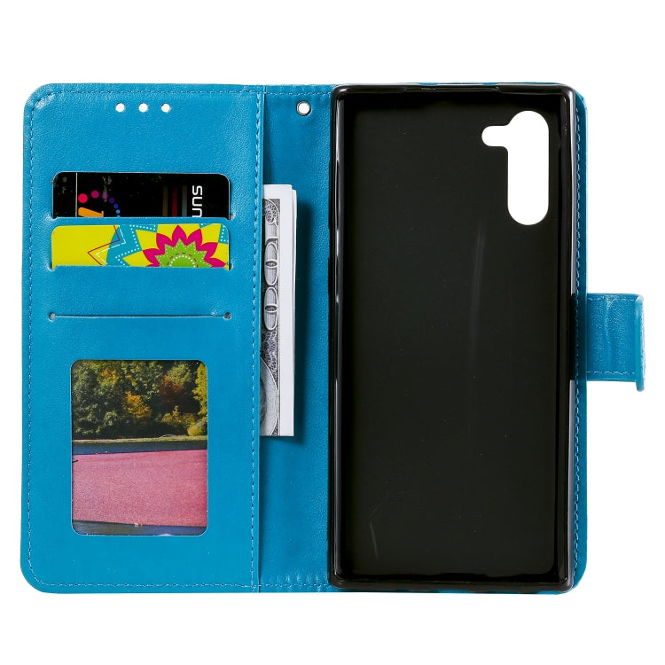 For Samsung Galaxy Note10 Totem Flower Embossed Horizontal Flip TPU + PU Leather Case with Holder & Card Slots & Wallet
