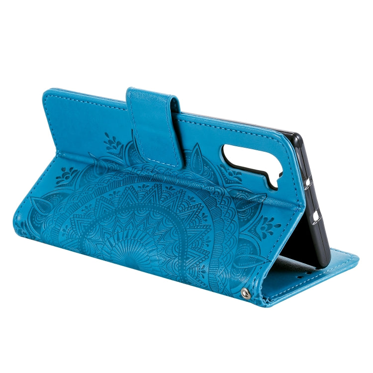 For Samsung Galaxy Note10 Totem Flower Embossed Horizontal Flip TPU + PU Leather Case with Holder & Card Slots & Wallet