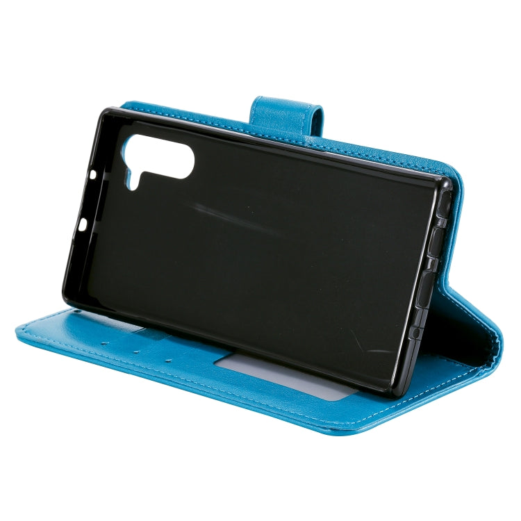 For Samsung Galaxy Note10 Totem Flower Embossed Horizontal Flip TPU + PU Leather Case with Holder & Card Slots & Wallet