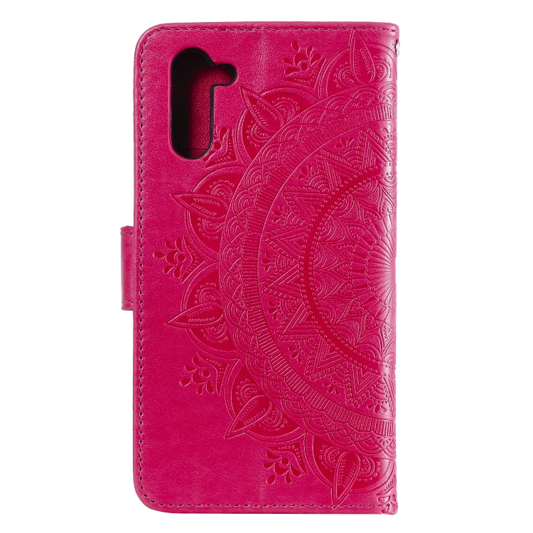 For Samsung Galaxy Note10 Totem Flower Embossed Horizontal Flip TPU + PU Leather Case with Holder & Card Slots & Wallet