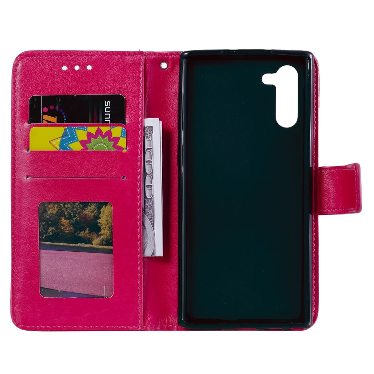 For Samsung Galaxy Note10 Totem Flower Embossed Horizontal Flip TPU + PU Leather Case with Holder & Card Slots & Wallet