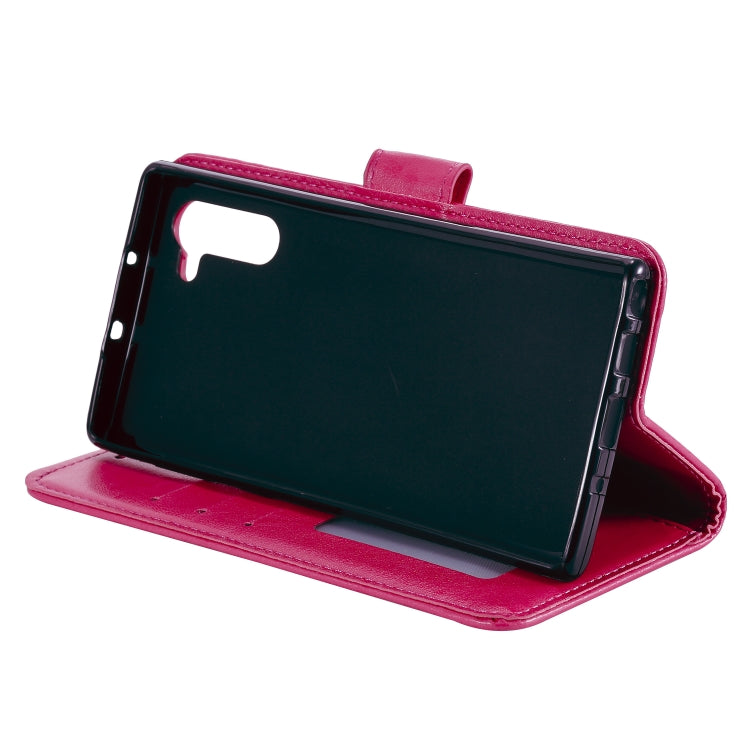 For Samsung Galaxy Note10 Totem Flower Embossed Horizontal Flip TPU + PU Leather Case with Holder & Card Slots & Wallet