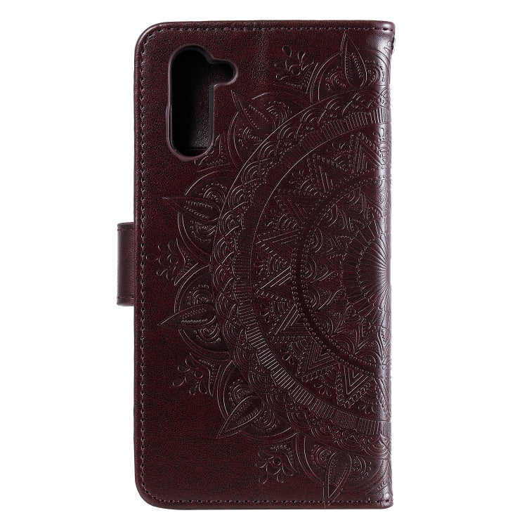 For Samsung Galaxy Note10 Totem Flower Embossed Horizontal Flip TPU + PU Leather Case with Holder & Card Slots & Wallet