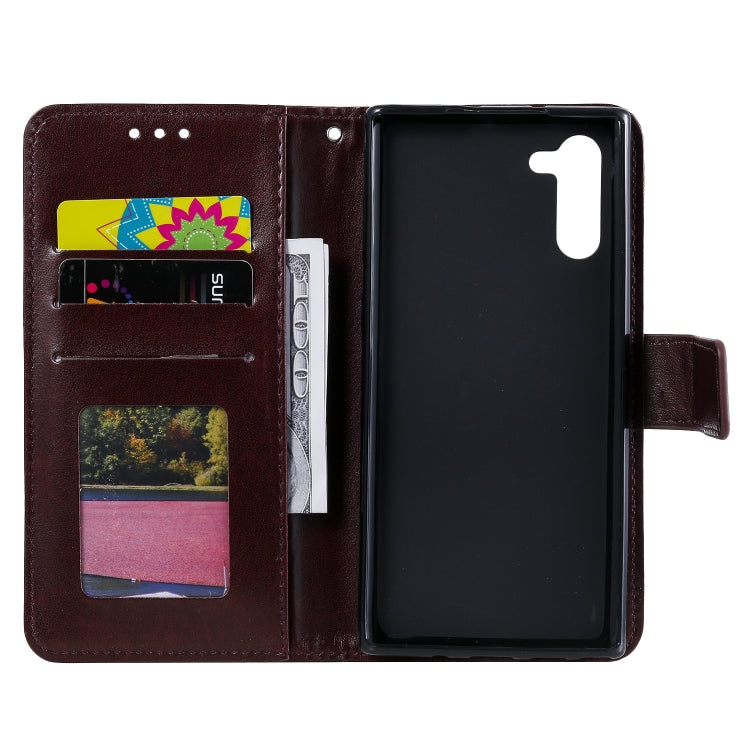 For Samsung Galaxy Note10 Totem Flower Embossed Horizontal Flip TPU + PU Leather Case with Holder & Card Slots & Wallet