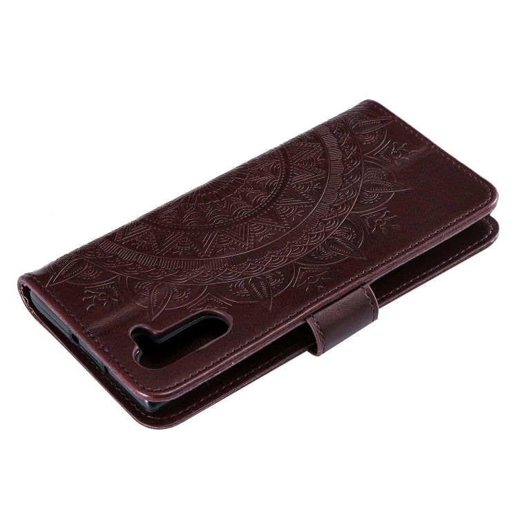 For Samsung Galaxy Note10 Totem Flower Embossed Horizontal Flip TPU + PU Leather Case with Holder & Card Slots & Wallet