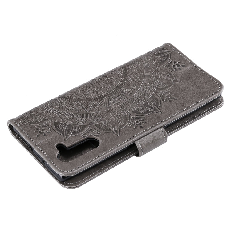 For Samsung Galaxy Note10 Totem Flower Embossed Horizontal Flip TPU + PU Leather Case with Holder & Card Slots & Wallet