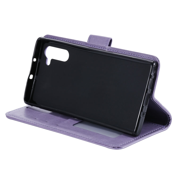 For Samsung Galaxy Note10 Totem Flower Embossed Horizontal Flip TPU + PU Leather Case with Holder & Card Slots & Wallet