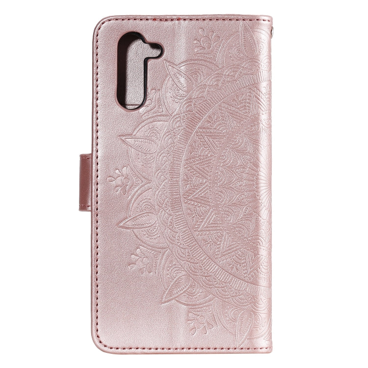 For Samsung Galaxy Note10 Totem Flower Embossed Horizontal Flip TPU + PU Leather Case with Holder & Card Slots & Wallet