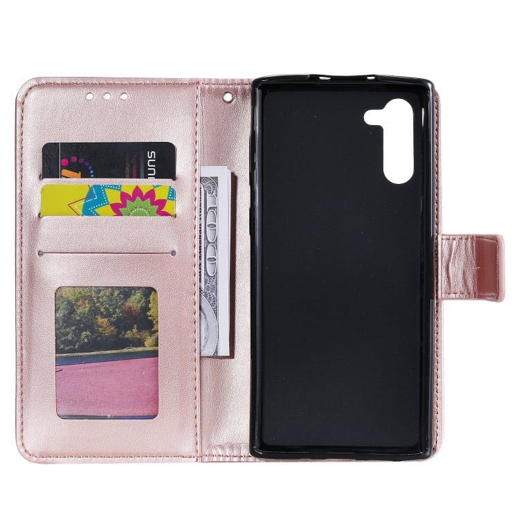 For Samsung Galaxy Note10 Totem Flower Embossed Horizontal Flip TPU + PU Leather Case with Holder & Card Slots & Wallet