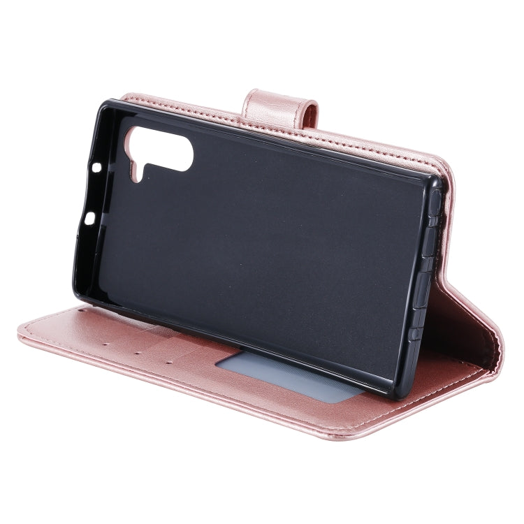 For Samsung Galaxy Note10 Totem Flower Embossed Horizontal Flip TPU + PU Leather Case with Holder & Card Slots & Wallet