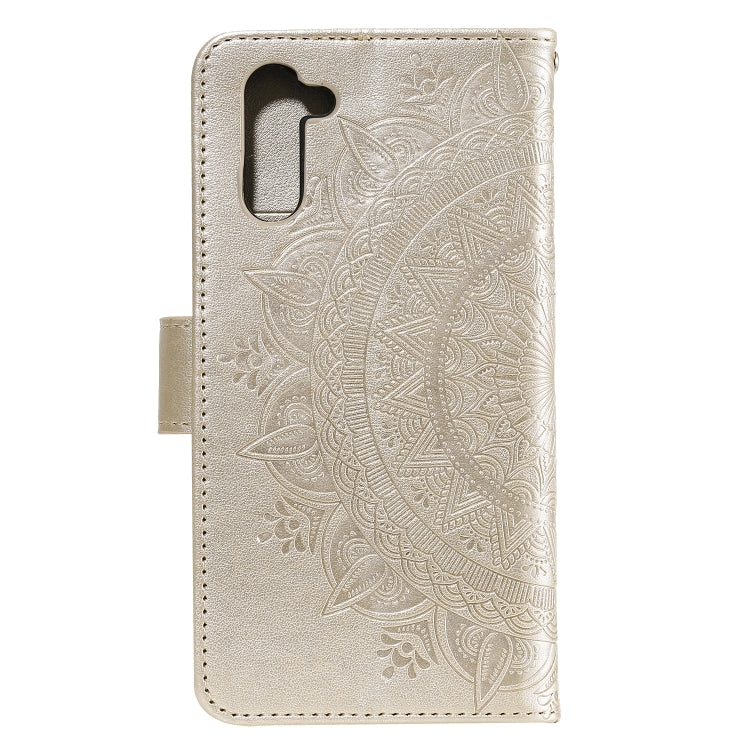 For Samsung Galaxy Note10 Totem Flower Embossed Horizontal Flip TPU + PU Leather Case with Holder & Card Slots & Wallet
