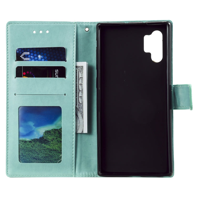 For Samsung Galaxy Note10 Plus Totem Flower Embossed Horizontal Flip TPU + PU Leather Case with Holder & Card Slots & Wallet