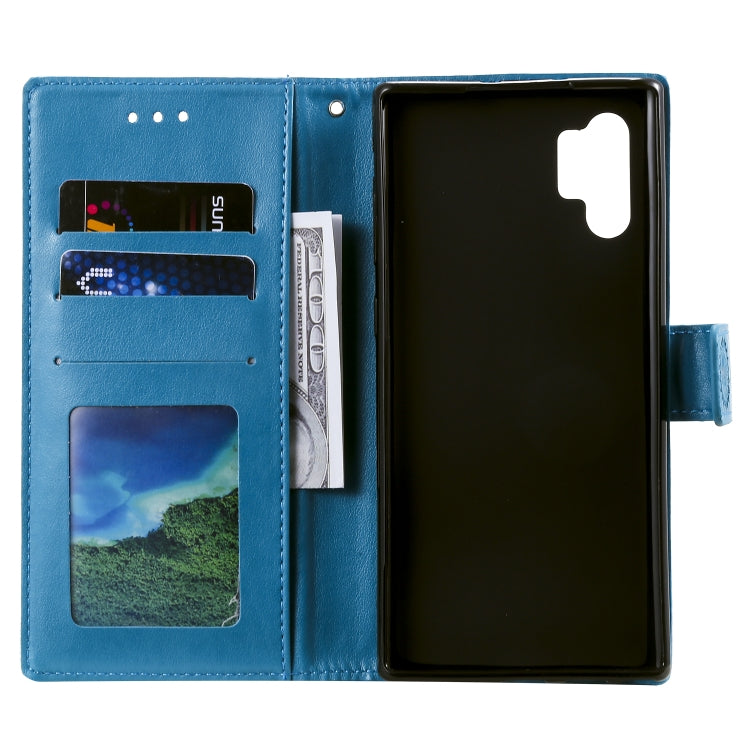 For Samsung Galaxy Note10 Plus Totem Flower Embossed Horizontal Flip TPU + PU Leather Case with Holder & Card Slots & Wallet