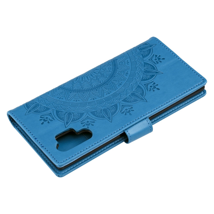 For Samsung Galaxy Note10 Plus Totem Flower Embossed Horizontal Flip TPU + PU Leather Case with Holder & Card Slots & Wallet