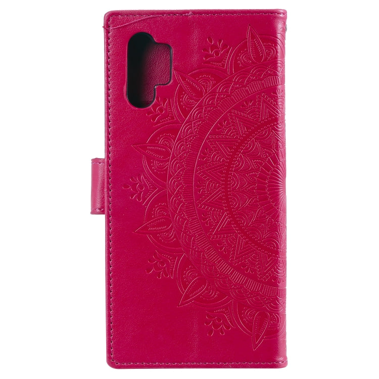 For Samsung Galaxy Note10 Plus Totem Flower Embossed Horizontal Flip TPU + PU Leather Case with Holder & Card Slots & Wallet