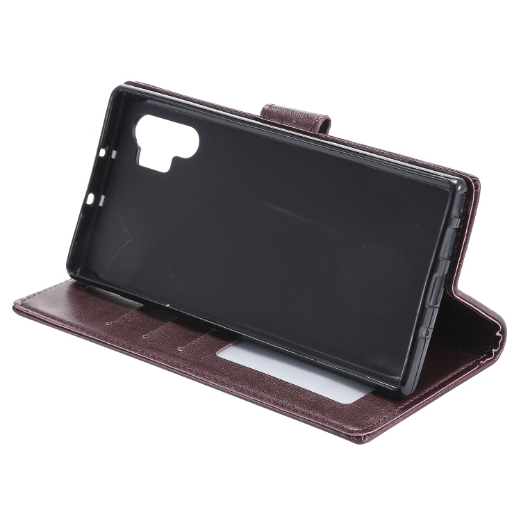 For Samsung Galaxy Note10 Plus Totem Flower Embossed Horizontal Flip TPU + PU Leather Case with Holder & Card Slots & Wallet