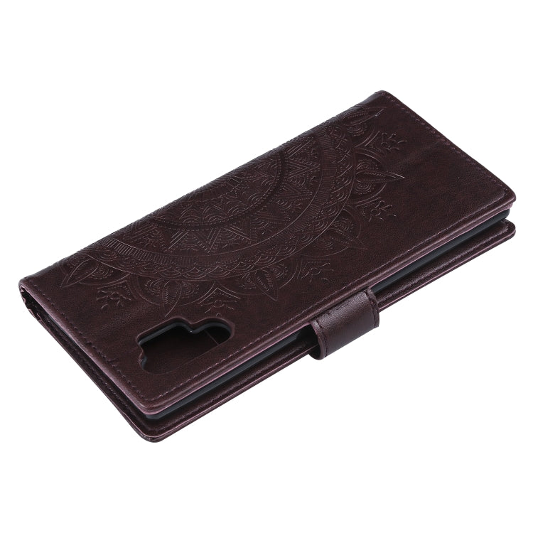 For Samsung Galaxy Note10 Plus Totem Flower Embossed Horizontal Flip TPU + PU Leather Case with Holder & Card Slots & Wallet