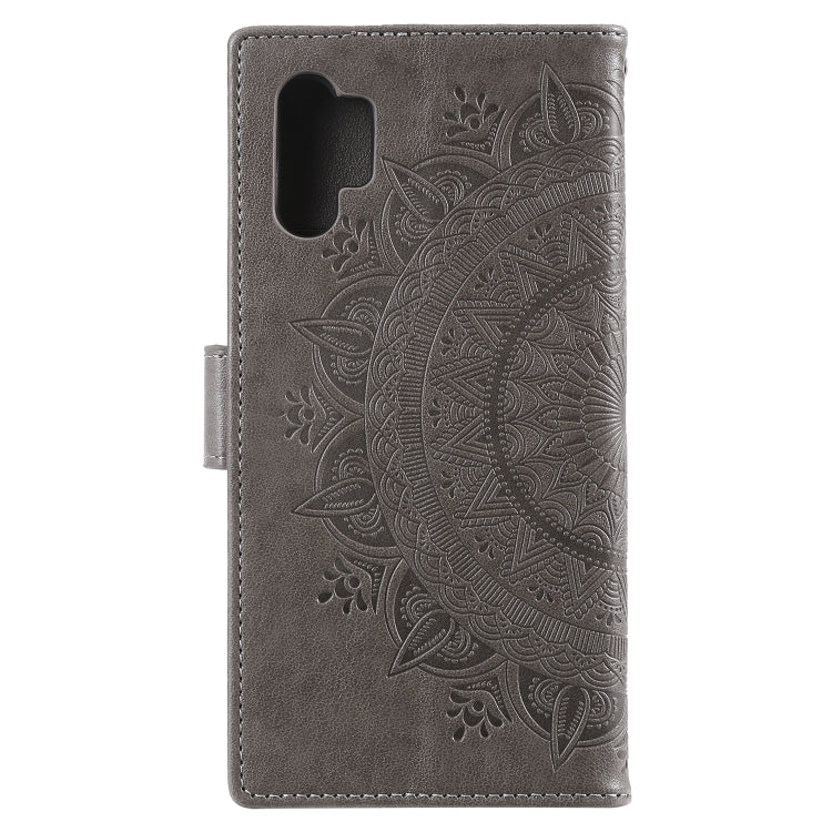 For Samsung Galaxy Note10 Plus Totem Flower Embossed Horizontal Flip TPU + PU Leather Case with Holder & Card Slots & Wallet